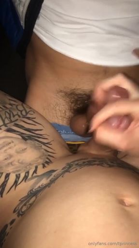 Luna Love frottages her dick with his boyfriend