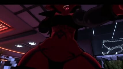 Femboy foxy bailando