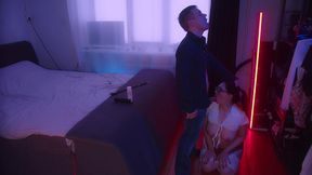 lecherous husband piss on tits his lady s and anal fuck her, and she gets oral creampie.