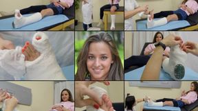 Amirah SLWC with Toe Spica Relief At the Doctor's Office with Foot Play