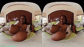 VR180 3D - Miosotis smothers 30 little Men between her enormous Giant Breasts (Clip No 2814 - Full HD mp4 version)