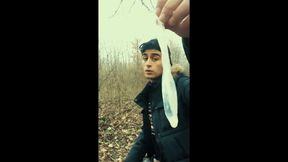 Middle Eastern Guy Swallows Cum From Found Friends Condom and Then Big Cums on Eated Condom