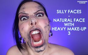 Silly Faces - Natural Face with Heavy Make-up 3