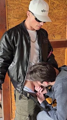 Risky Bareback Fuck with My Gay Boy in a Public Spot