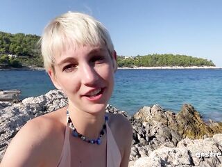 Ersties - Delightsome Annika Plays With Herself On A Sexy Beach In Croatia
