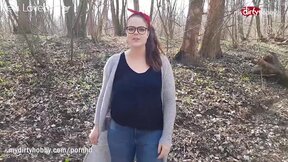 Lea Loves Getting Wood In The Woods