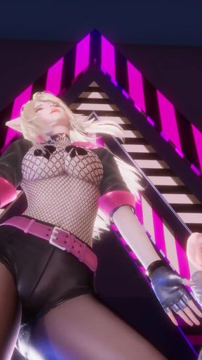 MMD Blackpink - Whistle Ahri Akali Seraphine Sexy Kpop Dance League of Legends Hentai Uncensored 4K 60FPS   Clip 1