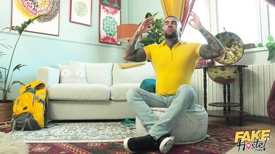 FULL SCENE - Thick Latina caught cheating after creampie - Fake Hostel