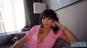 All Natural Curvy Latina Kitty Kewpie Convince Boyfriend To Fuck Her