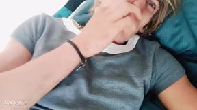 Sexy Blonde Boy Opens His Ass