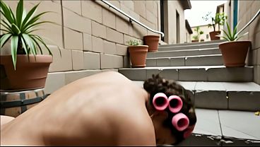 Ramon fucks Do&ntilde_a Florinda'_s pussy in the neighborhood - AI-generated content