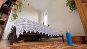 act like an evil giant who eats the little gummy bear without caring