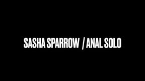 Anal solo / Brunette / Big tits / Fingers in the ASS / ORGASM / SASHA SPARROW
