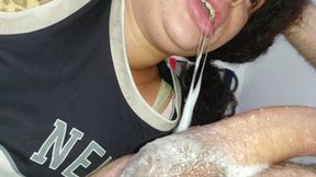 EXTREME POV OF THIS MOUTH THIRSTY FOR A HARD AND HORNY COCK