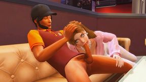 family taboo perverted stepdaughter seduced a pizza delivery guy and seduced him to cum on pizza (hentai + sims 4 + sfm)