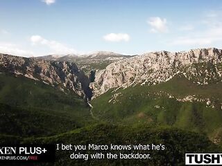 TUSHY Feisty Redhead Audrey Reid Puts Her Stud To The Test In Vehement Outdoor Anal Adventure