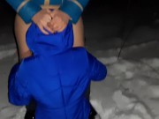 В лесу выебала её в рот и быстро кончила - lesbian_illusion