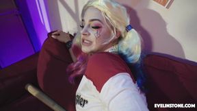 Harley Quinn Cosplay Facial Fuck Defeat