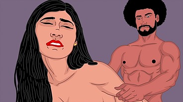 Slim thick big tits and bubble butt arab babe Mia gets fucked hard by a bbc