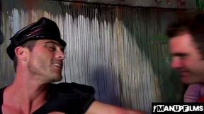 Muscular Lance Hart Rubs Cameron Kincade Hard Cock