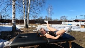 yoga for stress relief - slow & relaxing flow 🔞sheer misssvikki🔞