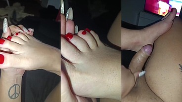 MorenaLovateli com seu pauzao e pés sexy