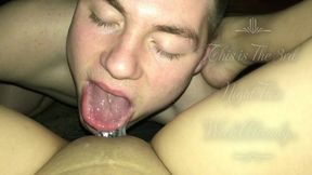 Eating The Neighbors Cum Out Of My Wife - Cuckold Creampie Cleanup