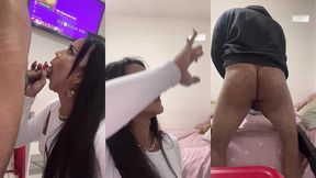 tomando duas leitadas de dois estranhos antes da balada