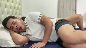 The step-daddy confuses his son-in-law with his wife and accidentally crams him with jizm!