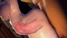 Princess Peach - Belly-Bulging Backshots from Bowser
