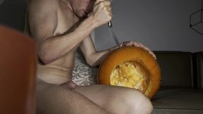 Behind the Scenes of Jack O'Lantern Carving Fun with Kyle Stroker - A Must-See Clip!