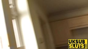 UKSubSluts com - Liz Rainbow′s pigtail slut gets facial after intense creampie