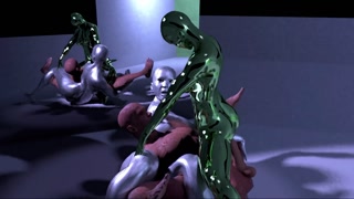 Robot and Slime Girl Fuck