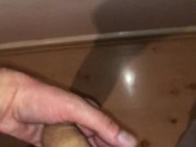 Delightfully JERKING OFF a FAT COCK in COMPRESSION SHORTS and COCK RING