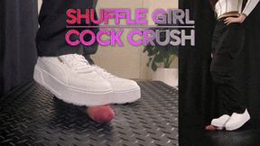 Shuffle Girl Cock Crush in White Platform Puma Sneakers (Double Version) - Tamystarly - Balls Trample, CBT, Bootjob, Trampling, Shoejob, Stomping