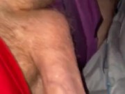 Desperate undercover secret wank in tent. Family  nearby. Risky hot wank