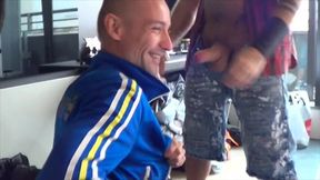 Maturre guy fuck bareback a lovely twink