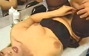 Toilet sex with vanessa in stockings