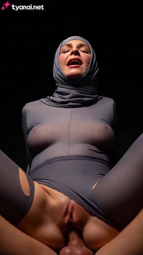 Plus-size blonde pro poses with AI-generated cute tits and pussy