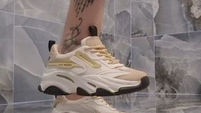 Sneakers Crushing a Chicken – Slow Messy Food Crush
