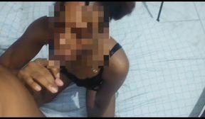 Real Stepdaughter Sucking and Swallowing BBC and Cum!