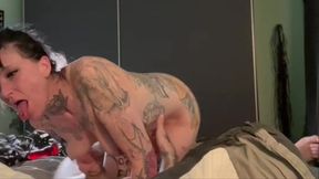 Fucking Slut Hard Making Her Come Screaming, and Sucking Dick for Cum in Mouth