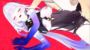 Skirk teaches her Student how to make her Squirt in Sex - Genshin Impact Hentai