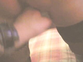 Swemature doggy screw, sucking jock and swallowing cum in fishnet nylons and haunch-high boots with porn heels