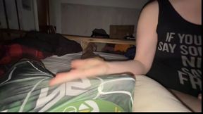 Ballbusting The Biker Shorts Boner Boy for Getting An Erection