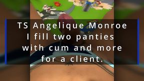 ts angelique monroe - cum and pee