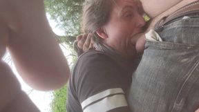 Blowjob by the River