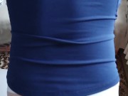 Saturday morning and streching with my Big dildo