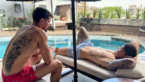 Threesome! We Put Sunscreen on My Neighbor's Whore and She Got Really Horny! -verito Aguas Y Duvan