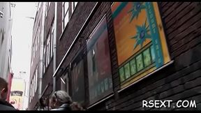 Hawt sexy amsterdam hooker gets her hairless cunt pounded hard